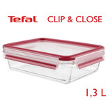 Tefal Clip & Close φαγητοδοχείο γυάλινο 1,3L